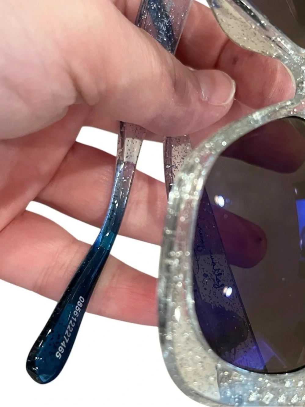 Disney girls’ Elsa Follow yoSilver Glitter Oversized Sunglasses with Dark Lenses